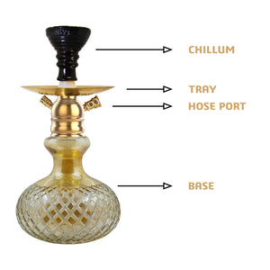 COCOYAYA X Series Hookah X17 Golden (Base Orange)