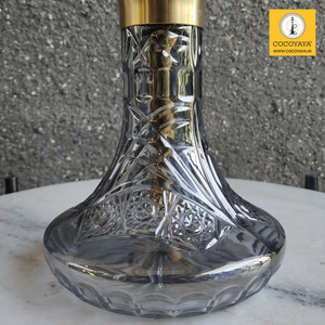 COCOYAYA Jade Series Valeriya Sigma Hookah Golden ( Design 4 Grey Base ) With Bag
