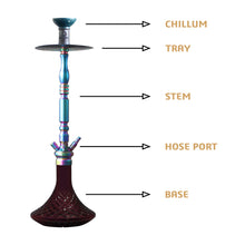 Load image into Gallery viewer, COCOYAYA King Series Carlos Hookah Rainbow (Purple Base)
