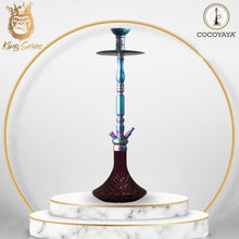 Load image into Gallery viewer, COCOYAYA King Series Carlos Hookah Rainbow (Purple Base)
