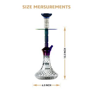 COCOYAYA Conquer Series Gene Hookah Rainbow ( Cut Glass Base )