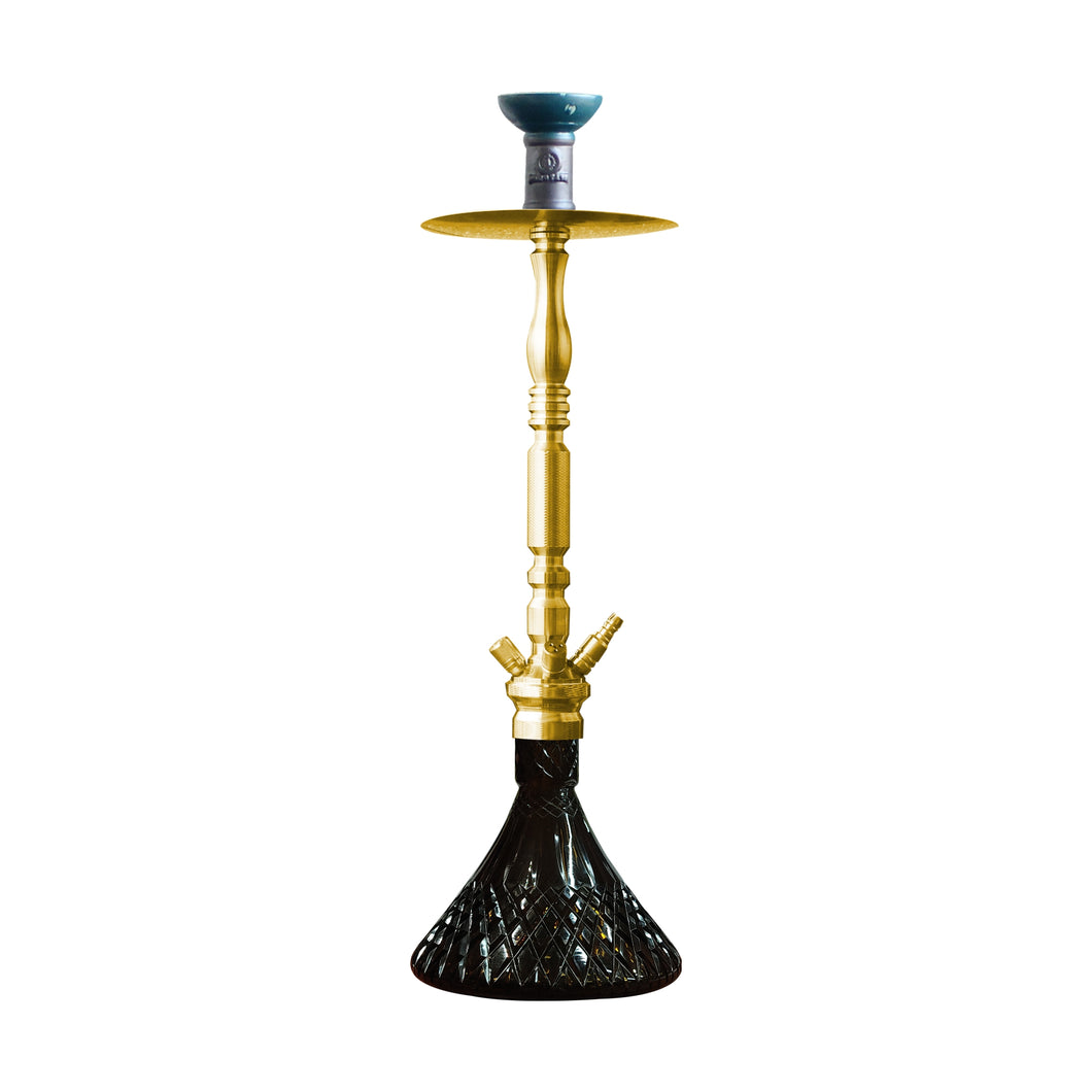 COCOYAYA King Series Carlos Hookah Golden (BLack Base)(with bag)