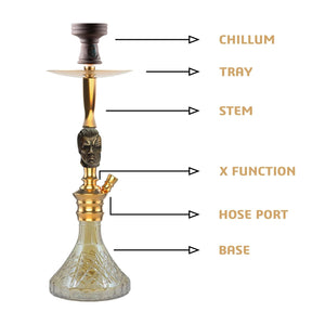 COCOYAYA Bohemian Series Terminator Hookah Golden