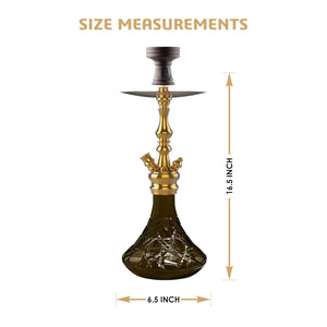 COCOYAYA Prince Series Simba Hookah Golden ( Grey Base )(With Bag)