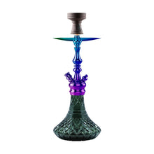 Load image into Gallery viewer, COCOYAYA Simba Hookah Black Base/Golden Stem Rainbow
