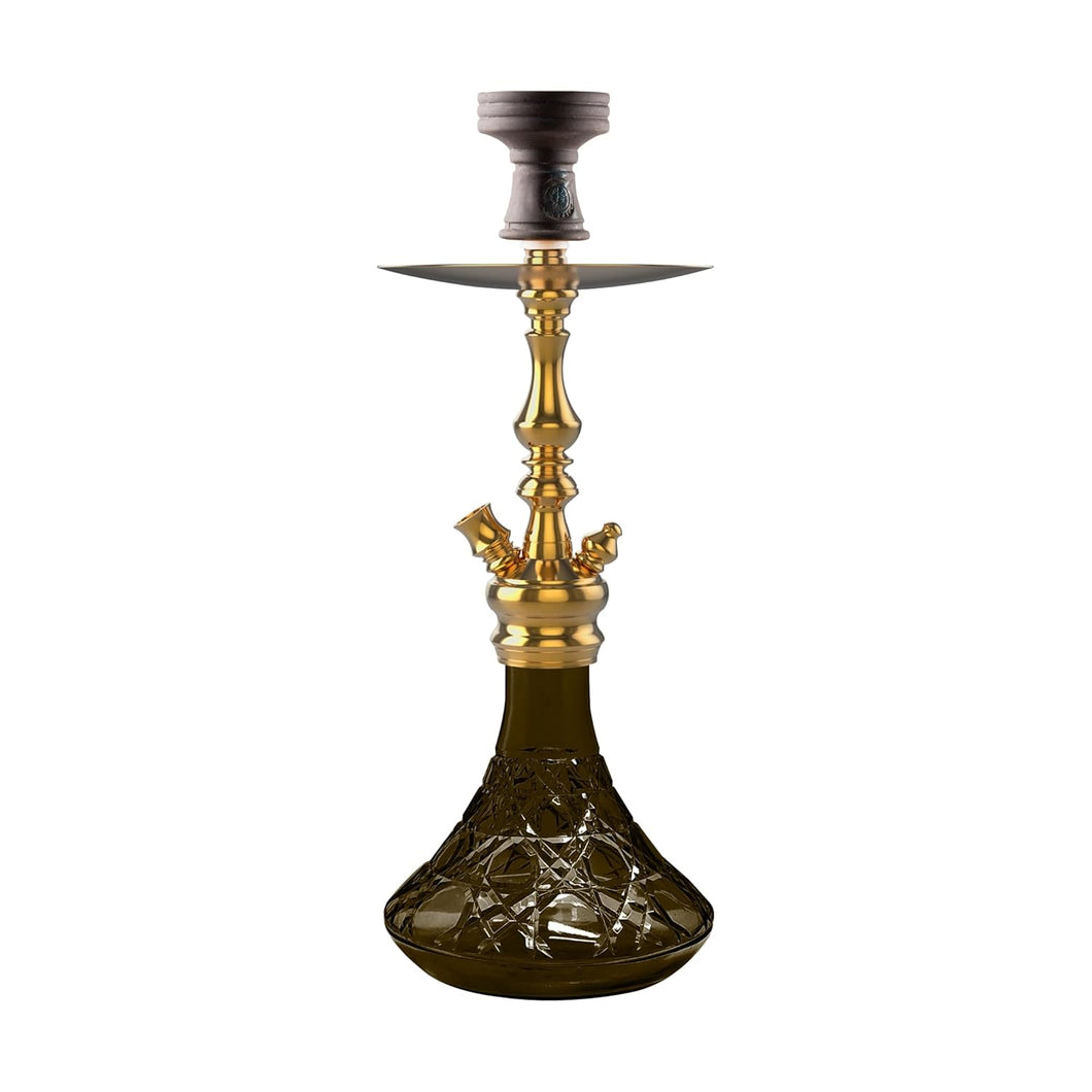COCOYAYA Prince Series Simba Hookah Golden ( Grey Base )(With Bag)