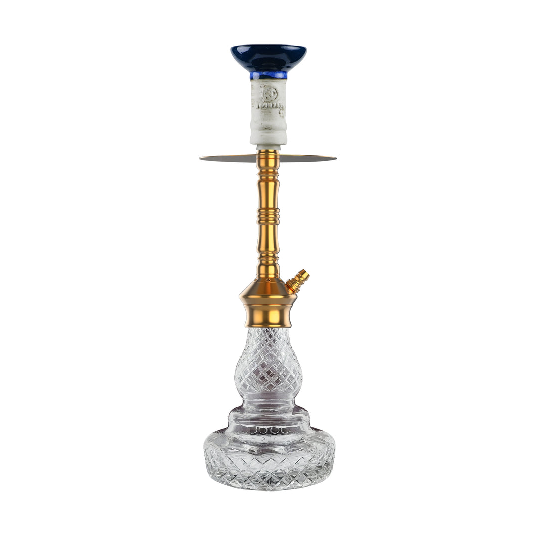 COCOYAYA Conquer Series Britto Hookah Transparent Golden