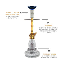 Load image into Gallery viewer, COCOYAYA Conquer Series Britto Hookah Transparent Golden
