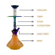 Load image into Gallery viewer, COCOYAYA Conquer Series Lazy Goose Hookah Rainbow (Amber Base)
