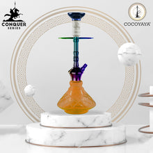 Load image into Gallery viewer, COCOYAYA Conquer Series Lazy Goose Hookah Rainbow (Amber Base)
