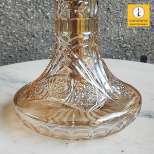 COCOYAYA Jade Series Valeriya Alpha Hookah Golden ( Design 1 Orange Glass Base) With Bag