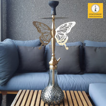 Load image into Gallery viewer, COCOYAY Angel Series Betty Hookah Golden (Cut Glass Base) With Bag
