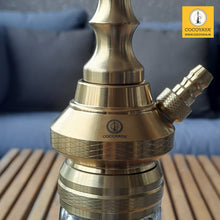 Load image into Gallery viewer, COCOYAY Angel Series Betty Hookah Golden (Cut Glass Base Black) With Bag
