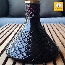 Load image into Gallery viewer, COCOYAYA Angel Series Oscar Grand Hookah Golden ( Dark Purple Base) With Bag
