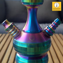Load image into Gallery viewer, COCOYAYA Oscar Grand Hookah Rainbow (Dark Purple Base) With Bag
