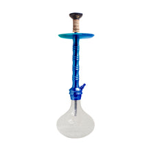 Load image into Gallery viewer, COCOYAYA Mafioso Series Rizzi Hookah Blue (Transparent Crack Base)
