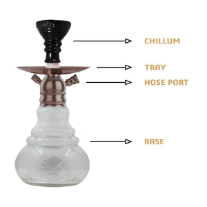 COCOYAYA X Series Hookah X5 Coffee( Transparent Base )