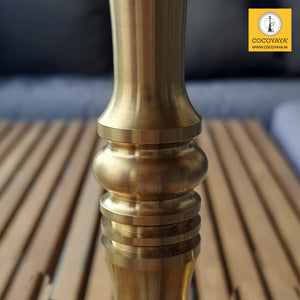 COCOYAYA Barcelona Hookah Golden (Dark Green Base) With Bag