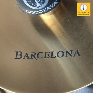 COCOYAYA Barcelona Hookah Golden (Dark Grey Base) With Bag