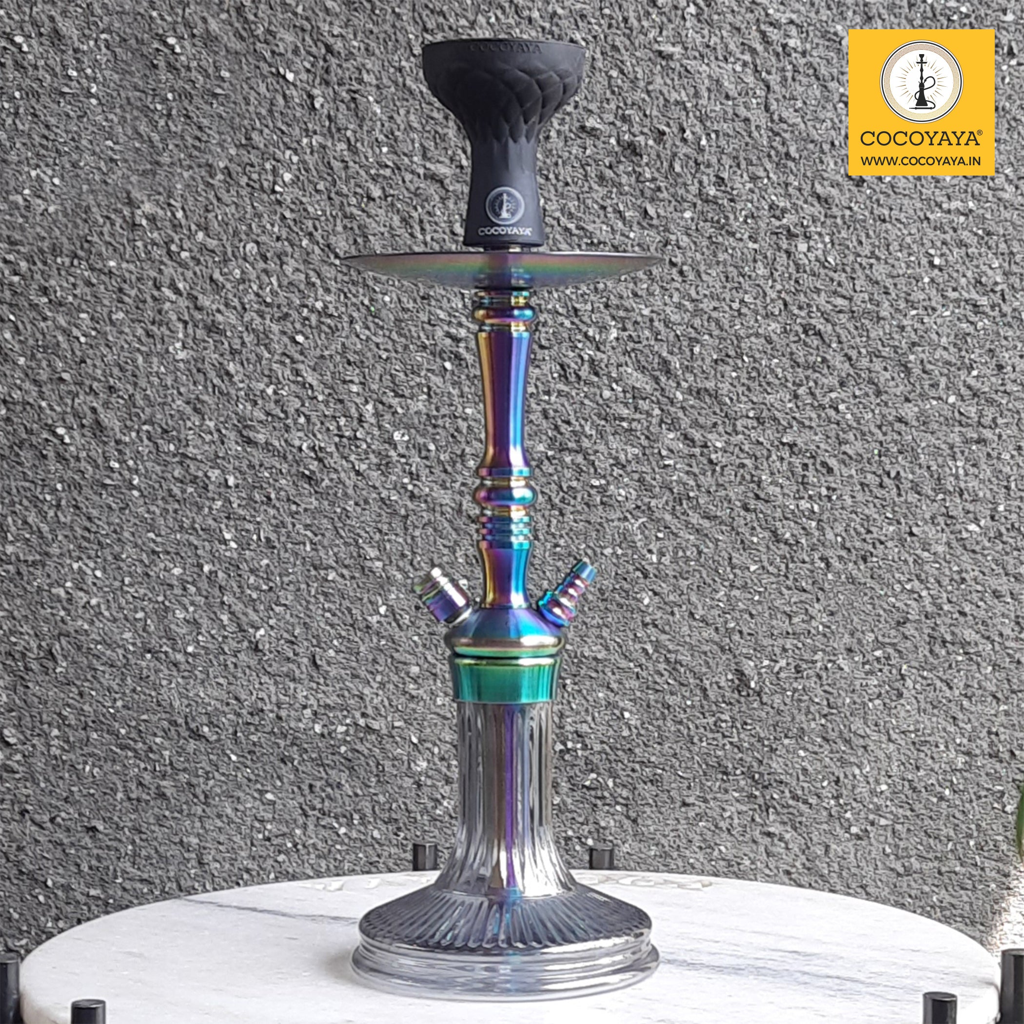 COCOYAYA Barcelona Hookah Rainbow / Black Base (with bag