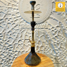 Load image into Gallery viewer, COCOYAYA Jungle Series Big Hand Hookah Golden ( Dark Grey Base ) With Bag
