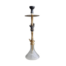 Load image into Gallery viewer, COCOYAYA Jungle Series Big Hand Hookah Golden (Transparent Base) With Bag
