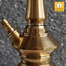 Load image into Gallery viewer, COCOYAYA Jungle Series Big Hand Hookah Golden (Transparent Base) With Bag
