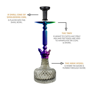 COCOYAYA Prince Series Big Valencia Hookah Rainbow