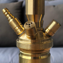 Load image into Gallery viewer, COCOYAYA King Series Brando Hookah Golden (Green Base) with Bag
