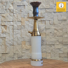 Load image into Gallery viewer, COCOYAYA Broski LED Hookah Golden White With Bag
