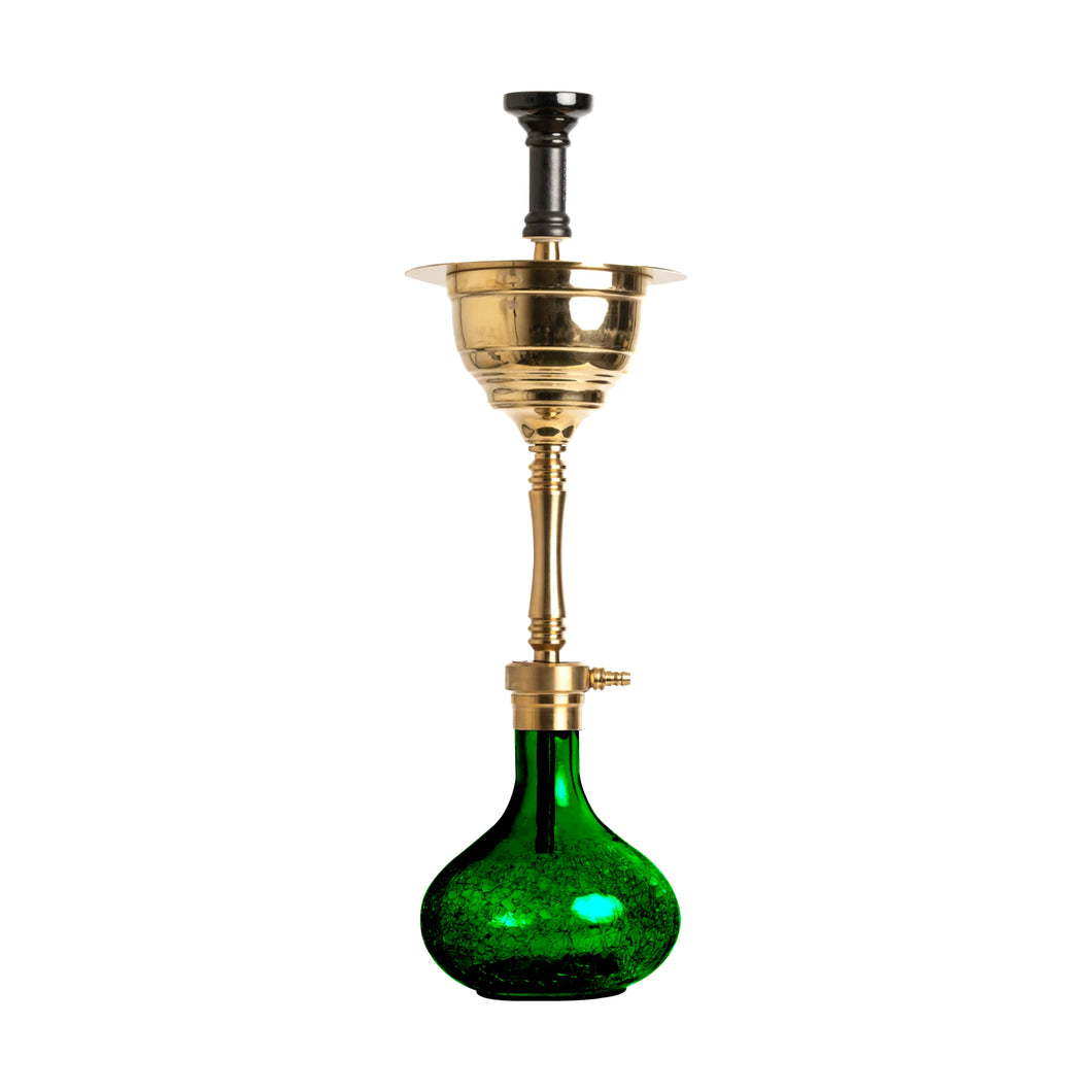 COCOYAYA Yara Hookah Golden (Base Dark Green )