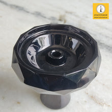 Load image into Gallery viewer, COCOYAYA Diamond Chillum Black Head Bowl for All Hookah
