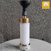 Load image into Gallery viewer, COCOYAYA Car-O-Bar LED Hookah with Bag - Golden Stem ( White Base )
