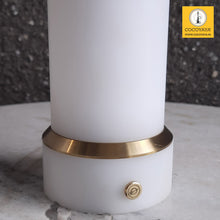 Load image into Gallery viewer, COCOYAYA Car-O-Bar LED Hookah with Bag - Golden Stem ( White Base )
