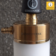 Load image into Gallery viewer, COCOYAYA Car-O-Bar LED Hookah with Bag - Golden Stem ( White Base )
