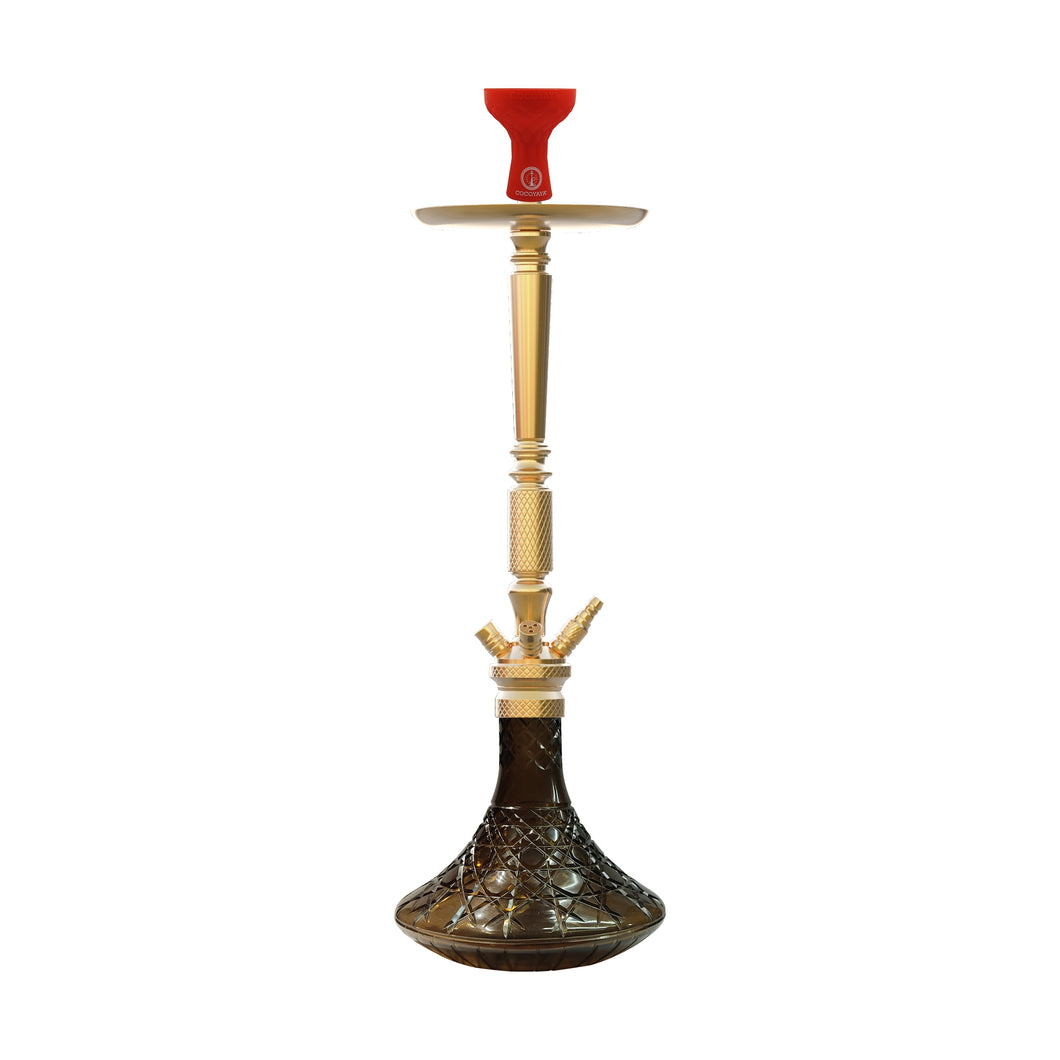 COCOYAYA King Series Rafeo Hookah Champagne ( Dark Grey Base )