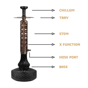 COCOYAYA Ferro Series Crucio Hookah Coffee (Black Base)