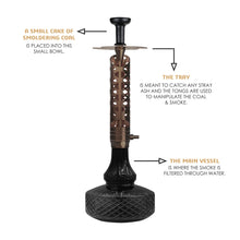 Load image into Gallery viewer, COCOYAYA Ferro Series Crucio Hookah Coffee (Black Base)
