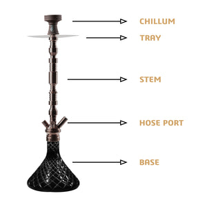 COCOYAYA King Series Zane Hookah Coffee (Base Black)