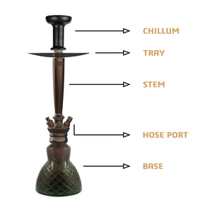 COCOYAYA Prince Series Dino Hookah Coffee (Dark Grey Base)