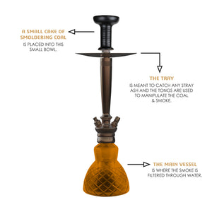 COCOYAYA Prince Series Dino Hookah Coffee (Amber Base)
