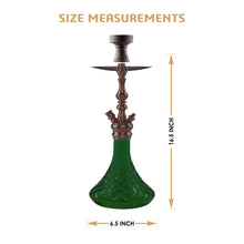 Load image into Gallery viewer, COCOYAYA Prince Series Simbha Hookah Coffee (Dark Green Base) with Bag
