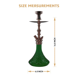 COCOYAYA Prince Series Simbha Hookah Coffee (Dark Green Base) with Bag