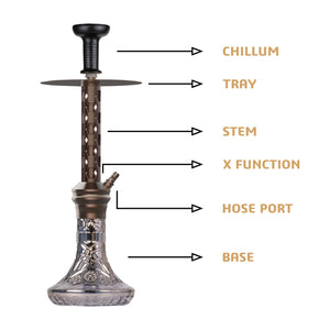 COCOYAYA Jade Series Valeriya Zeta Hookah Coffee (Design 4 Grey Base)(with bag)