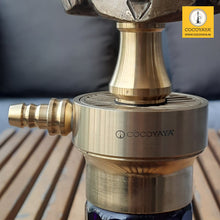 Load image into Gallery viewer, COCOYAYA Congo Series Iron man Hookah Golden ( Dark Purple Base ) With Bag
