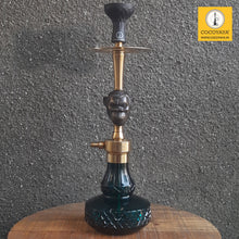 Load image into Gallery viewer, COCOYAYA Congo Series Kong Hookah Golden (Dark Aqua Base) With Bag
