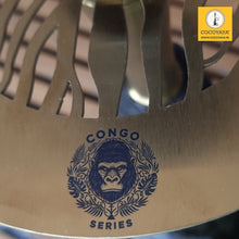 Load image into Gallery viewer, COCOYAYA Congo Series Terminator Hookah Golden (Dark Green Base)
