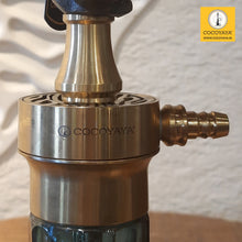 Load image into Gallery viewer, COCOYAYA Congo Series Terminator Hookah Golden (Grey Base) With Bag
