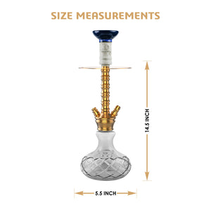 COCOYAYA Conquer Series Suzie Hookah Golden (Base Transparent)