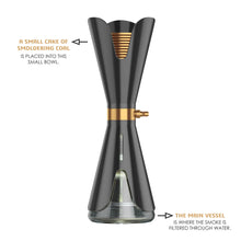 Load image into Gallery viewer, COCOYAYA Enigma Shisha Hookah Black Golden
